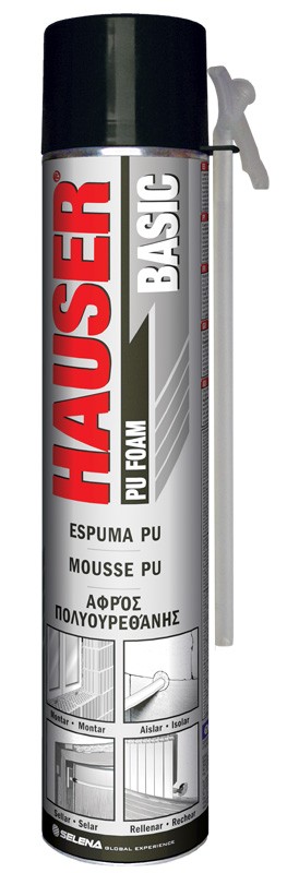 Espuma de Poliuretano Hauser Basic 750 ml canula